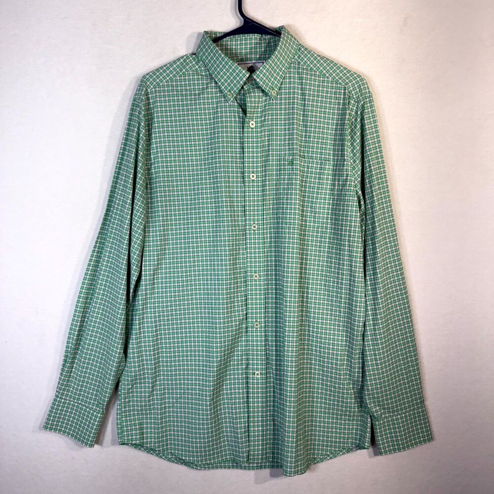 Southern Tide Intercostal Men's Green Button Up Shirt Size‎ M